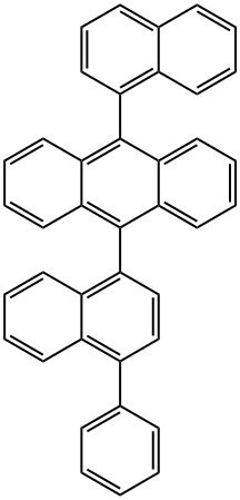 Anthracene, 9-(1-naphthalenyl)-10-(4-phenyl-1-naphthalenyl)- Struktur