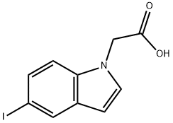 2-(5-iodo-1H-indol-1-yl)acetic acid Struktur