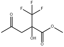 Pentanoic acid, 2-hydroxy-4-oxo-2-(trifluoromethyl)-, methyl ester Struktur