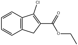 1H-Indene-2-carboxylic acid, 3-chloro-, ethyl ester Struktur