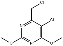 Pyrimidine, 5-chloro-4-(chloromethyl)-2,6-dimethoxy- Struktur