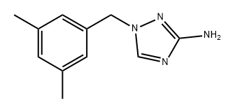 1H-1,2,4-Triazol-3-amine, 1-[(3,5-dimethylphenyl)methyl]- Struktur