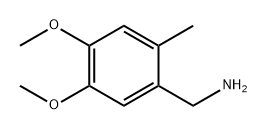 Benzenemethanamine, 4,5-dimethoxy-2-methyl- Struktur