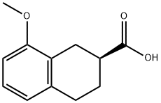 2-Naphthalenecarboxylic acid, 1,2,3,4-tetrahydro-8-methoxy-, (2S)- Struktur