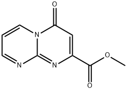 4-OXO-4H-PYRIMIDO[1,2-A]PYRIMIDINE-2-CARBOXYLIC ACID METHYL ESTER Struktur