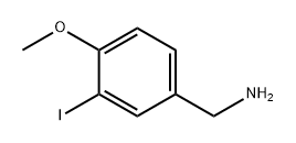 Benzenemethanamine, 3-iodo-4-methoxy- Struktur