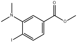 Benzoic acid, 3-(dimethylamino)-4-iodo-, methyl ester Struktur