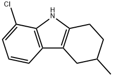 1H-Carbazole, 8-chloro-2,3,4,9-tetrahydro-3-methyl- Struktur