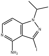 1H-Pyrazolo[4,3-c]pyridin-4-amine, 3-iodo-1-(1-methylethyl)- Struktur