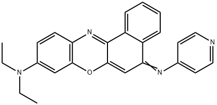 5H-Benzo[a]phenoxazin-9-amine, N,N-diethyl-5-(4-pyridinylimino)- Struktur