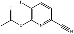 6-Cyano-3-fluoropyridin-2-yl acetate Struktur