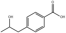 Benzoic acid, 4-(2-hydroxypropyl)- Struktur