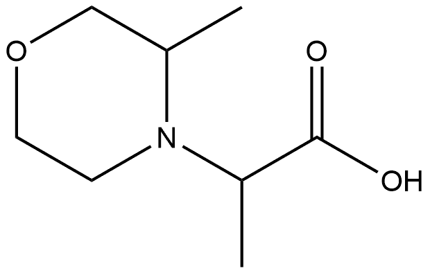 4-Morpholineaceticacid,α,3-dimethyl- Struktur