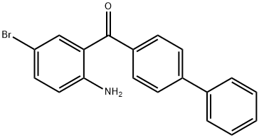 Methanone, (2-amino-5-bromophenyl)[1,1'-biphenyl]-4-yl- Struktur