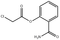 Acetic acid, 2-chloro-, 2-(aminocarbonyl)phenyl ester Struktur