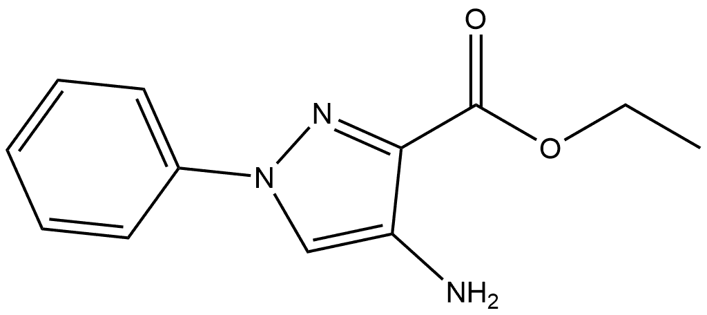 Ethyl 4-amino-1-phenyl-1H-pyrazole-3-carboxylate Struktur