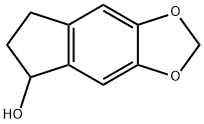 5H-Indeno[5,6-d]-1,3-dioxol-5-ol, 6,7-dihydro- Struktur