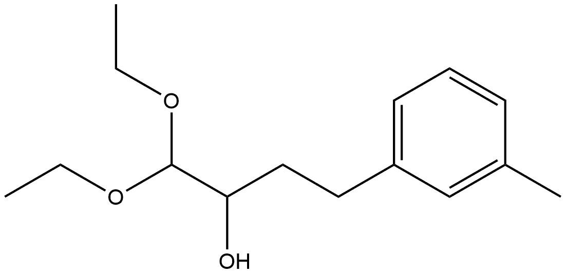 Benzenepropanol, α-(diethoxymethyl)-3-methyl-