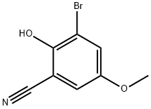 3-Bromo-2-hydroxy-5-methoxybenzonitrile Struktur