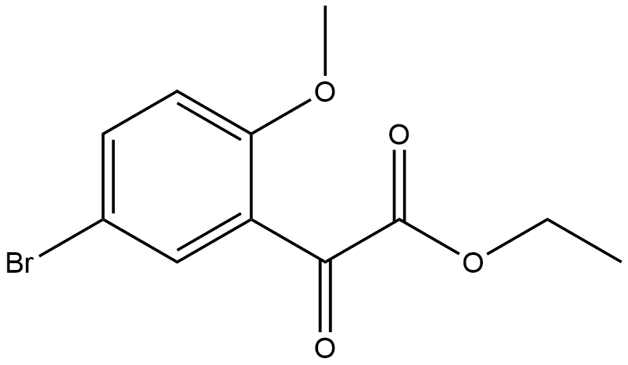 Ethyl 2-(5-Bromo-2-methoxyphenyl)-2-oxoacetate Struktur