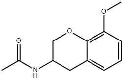 Acetamide, N-(3,4-dihydro-8-methoxy-2H-1-benzopyran-3-yl)- Struktur