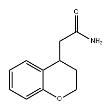 2H-1-Benzopyran-4-acetamide, 3,4-dihydro- Struktur