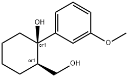 Cyclohexanemethanol, 2-hydroxy-2-(3-methoxyphenyl)-, (1R,2R)-rel- Struktur