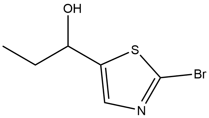 5-Thiazolemethanol, 2-bromo-α-ethyl- Struktur