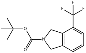 TERT-BUTYL 4-(TRIFLUOROMETHYL)ISOINDOLINE-2-CARBOXYLATE Struktur