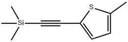 Thiophene, 2-methyl-5-[2-(trimethylsilyl)ethynyl]- Struktur