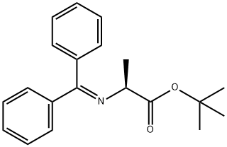 L-Alanine, N-(diphenylmethylene)-, 1,1-dimethylethyl ester Struktur