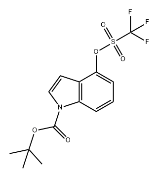 1H-Indole-1-carboxylic acid, 4-[[(trifluoromethyl)sulfonyl]oxy]-, 1,1-dimethylethyl ester