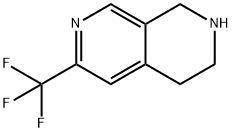 1,2,3,4-Tetrahydro-6-(trifluoromethyl)-2,7-naphthyridine Struktur