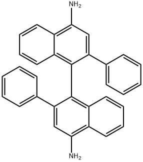 2,2'-Diphenyl-[1,1'-binaphthalene]-4,4'-diamine Struktur