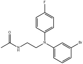 Acetamide, N-[2-[(3-bromophenyl)(4-fluorophenyl)amino]ethyl]- Struktur