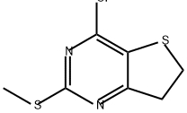 Thieno[3,2-d]pyrimidine, 4-chloro-6,7-dihydro-2-(methylthio)- Struktur