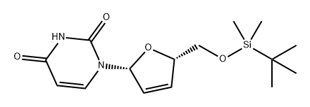 Uridine, 2',3'-didehydro-2',3'-dideoxy-5'-O-[(1,1-dimethylethyl)dimethylsilyl]-