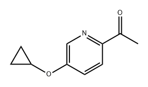 Ethanone, 1-[5-(cyclopropyloxy)-2-pyridinyl]- Struktur