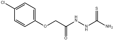 Acetic acid, 2-(4-chlorophenoxy)-, 2-(aminothioxomethyl)hydrazide Struktur