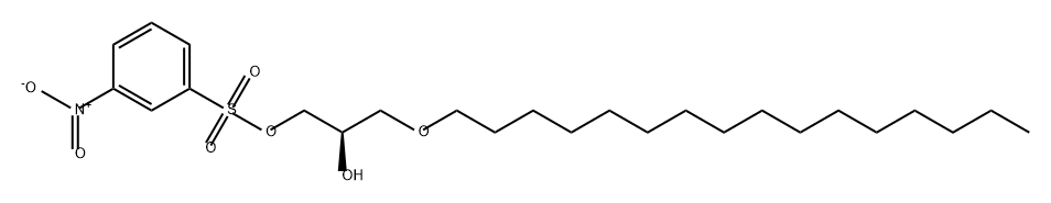 Benzenesulfonic acid, 3-nitro-, 3-(hexadecyloxy)-2-hydroxypropyl ester, (R)- (9CI)