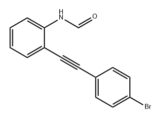 Formamide, N-[2-[2-(4-bromophenyl)ethynyl]phenyl]- Struktur