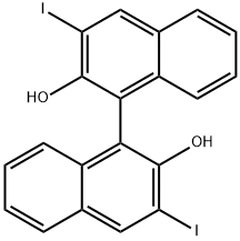 3,3'-Diiodo-[1,1'-binaphthalene]-2,2'-diol Struktur