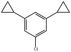 1-Chloro-3,5-dicyclopropyl-benzene Struktur