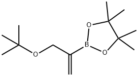 1,3,2-Dioxaborolane, 2-[1-[(1,1-dimethylethoxy)methyl]ethenyl]-4,4,5,5-tetramethyl- Struktur