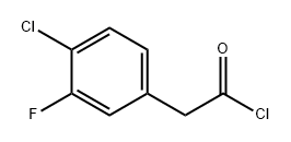 Benzeneacetyl chloride, 4-chloro-3-fluoro- Struktur