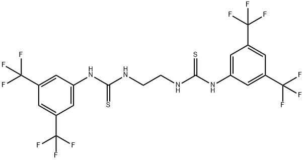 1-[3,5-Bis(trifluoromethyl)phenyl]-3-(2-{3-[3,5-bis(trifluoromethyl)phenyl]-thioureido}-ethyl)-thiourea Struktur