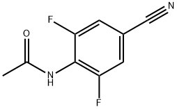 Acetamide, N-(4-cyano-2,6-difluorophenyl)- Struktur