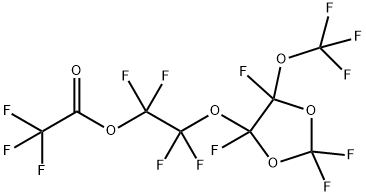 Acetic acid, 2,2,2-trifluoro-, 1,1,2,2-tetrafluoro-2-[[2,2,4,5-tetrafluoro-5-(trifluoromethoxy)-1,3-dioxolan-4-yl]oxy]ethyl ester