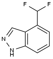 1H-Indazole, 4-(difluoromethyl)- Struktur