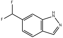 1H-Indazole, 6-(difluoromethyl)- Struktur